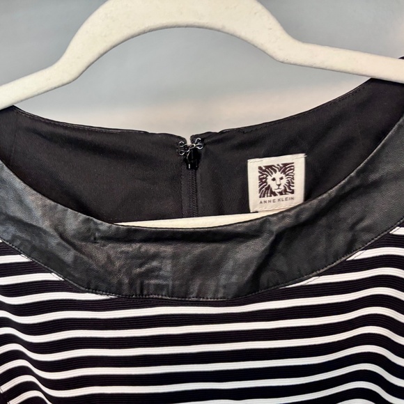 Anne Klein black and white striped sleeveless dress - Picture 5 of 8